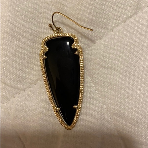 Kendra Scott Black Pointed Earrings - Picture 4 of 6
